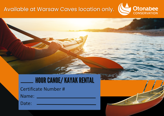 Warsaw Caves Canoe and Kayak Rental Gift Certificates